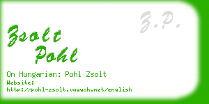 zsolt pohl business card